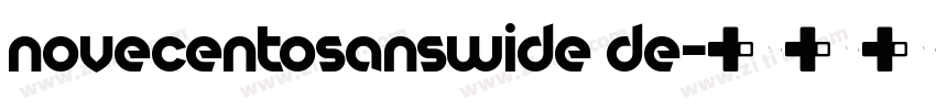 novecentosanswide de字体转换